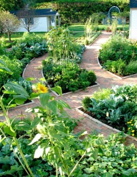 Veggie garden path